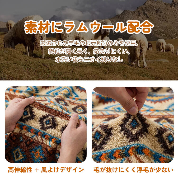 ペット用フェアアイル柄防寒コート 羊毛入り裏起毛 ドッグウェア 北欧レトロ ニット風 強力保温 伸縮性抜群 マイナス5℃対応 着たままトイレOK Dカン付きリード留め 洗濯機OK XS-9XL 小型犬 中型犬 大型犬 超大型犬 寒さ対策