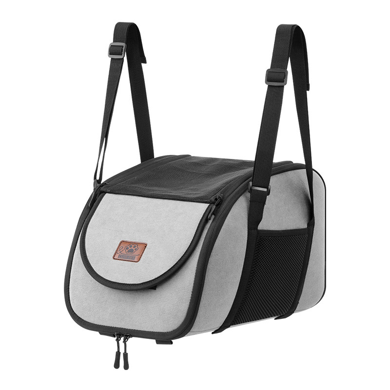 ペット用車載シート ドライブボックス 犬 猫 車用ペットシート メッシュカバー付き 通气性抜群 蒸れない 飛び出し防止 折り畳み可能 収納ポケット付き ドライブケージ 汚れ防止 お出かけ 助手席 後部座席対応