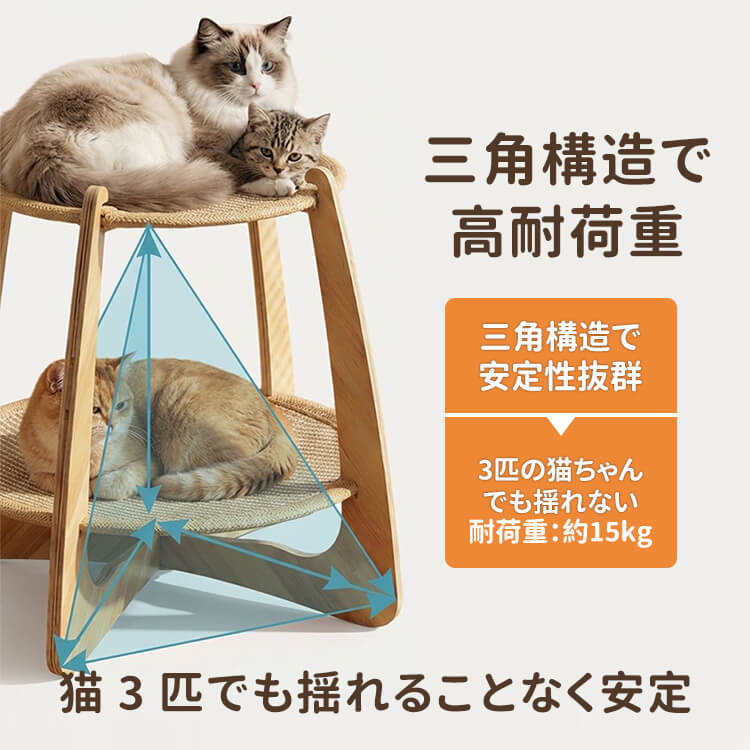 剣麻二層通気 円台ペットベッド