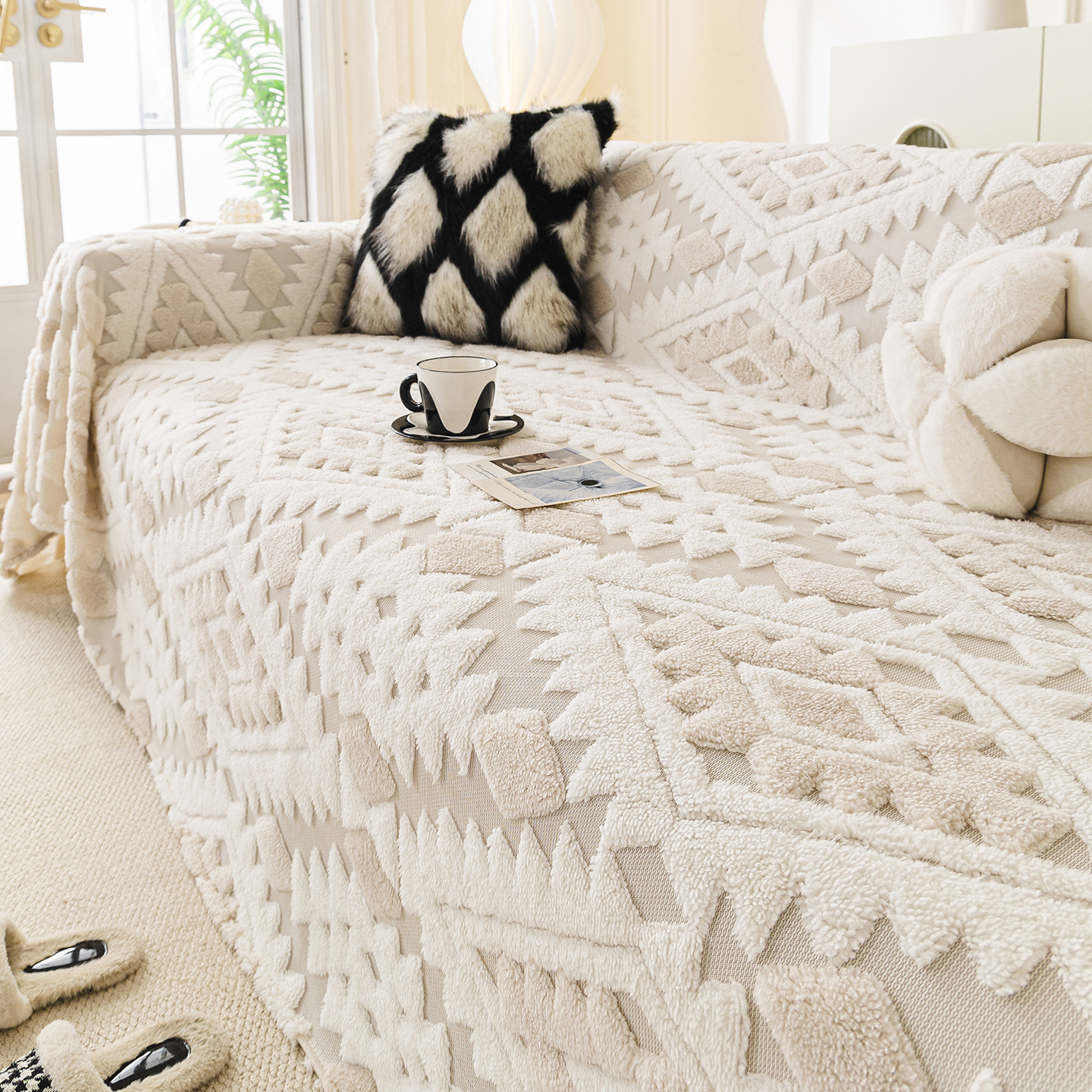 秋冬用猫ひっかき防止ソファカバー