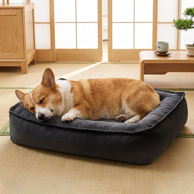 包み込まれるペットベッド オールシーズン 接触冷感 夏用 ひんやり 撥水 防汚 丸洗いOK ふわふわ クッション 安心感 犬用 猫用 小中型犬 室内用 清潔 快適 暑さ対策