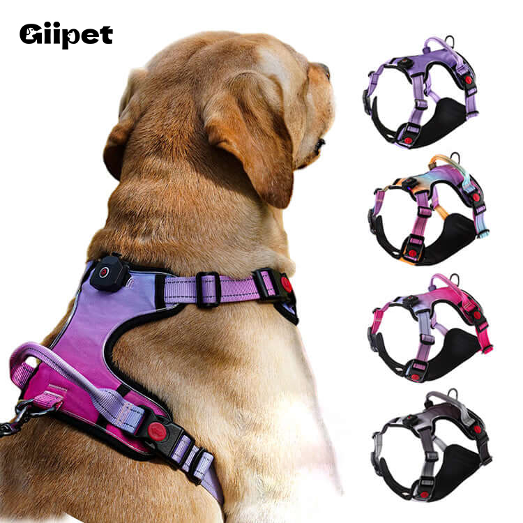 giipet-犬用ハーネス　USB充電式　光る　アウトドアの安全対策　高い視認性　3モード