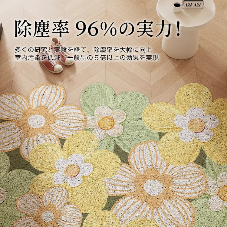 Giipet-シンプルな玄関用シルクループカーペット