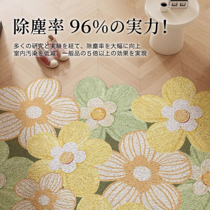 Giipet-シンプルな玄関用シルクループカーペット