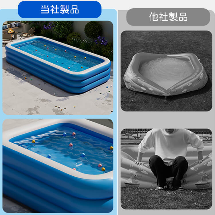 ペット用ビニールプール 電動空気ポンプ付き 多機能5層厚手素材 折りたたみ式 破れにくい 安定耐圧 UV対策 爪に強い 排水簡単 多様なサイズ展開 犬 猫 水遊び 入浴 夏の涼しい遊び場