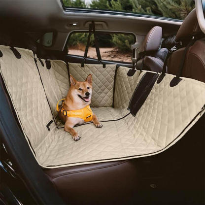 犬用ドライブシート 防水 後部座席 ペット用ハンモック 車載シートカバー 滑り止め ズレにくい 厚手 オックスフォード生地 耐久性抜群 抜け毛対策 傷防止 全車種対応 設置簡単 収納便利 多頭飼い