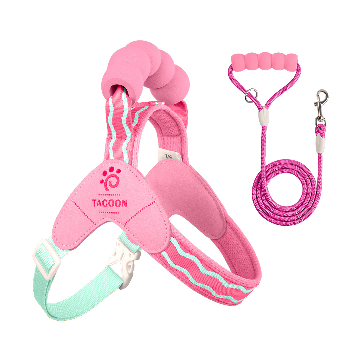 サドル型 ハーネスセット リードセット 引っ張り防止 抜けにくい 首に優しい 気管虚脱防止 胴轮 メッシュ 通気性 3秒装着 簡単着脱 小型犬 中型犬 大型犬 5色 おしゃれ お散歩 外出