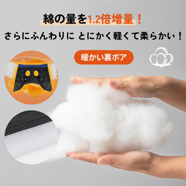 Giipet-撥水防風防寒ドッグウェア 犬用ジャケット 反射デザイン 三層キルティング 中綿入り 防風 防水 防汚 XL〜6XL 冬用犬服 着脱簡単 夜間反射ストラップ ハーネス付き 体温保持 風防止 耐寒加工 ジャケット式-Giipet