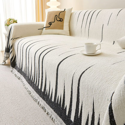 北欧風ソファカバー シェブロン柄 シェニール 一枚式 厚手ジャカード織り 犬猫対策 洗える ズレない 高密度 抜け毛防止 ホルムアルデヒドなし 保温蓄熱 37.5℃暖か 通気性 柔らか 肌触り オールシーズン対応 高級感 シンプルモダン-Giipet