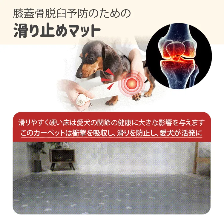 giipet-カーペット　ペット用　おしゃれ　滑り止め　水洗い不要