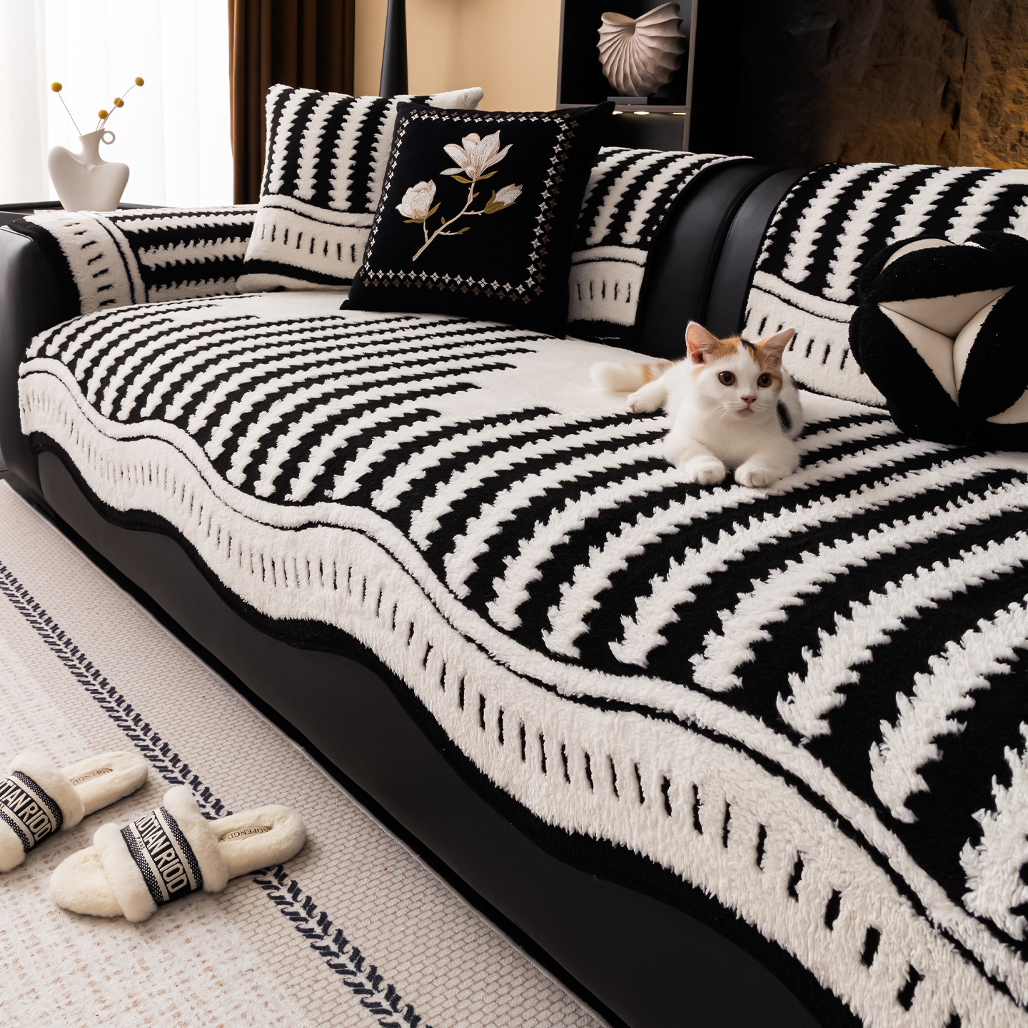 ソフトフランネルソファカバー 犬 猫 爪とぎ防止 抜け毛対策 汚れ防止