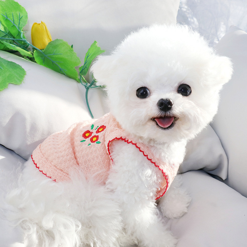 犬猫用夏服キャミソール 締め付けない 蒸れない 究極の快適さ 通気性抜群 薄手軽量ウェア 子犬小型犬向け 春夏に最適 抜け毛つきにくい 多色展開 立体裁断 高弾性 動きやすいストレスフリー設計
