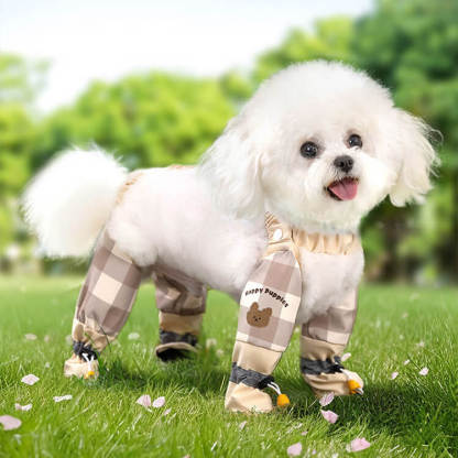 犬用防汚防水レッグカバー ペット足保護カバー 滑り止め 耐久性 マジックテープ 撥水コーティング 汚れ防止 夜間反射テープ お散歩安心設計 ストレスフリー 全カバー 小型犬 中型犬 大型犬 おしゃれ