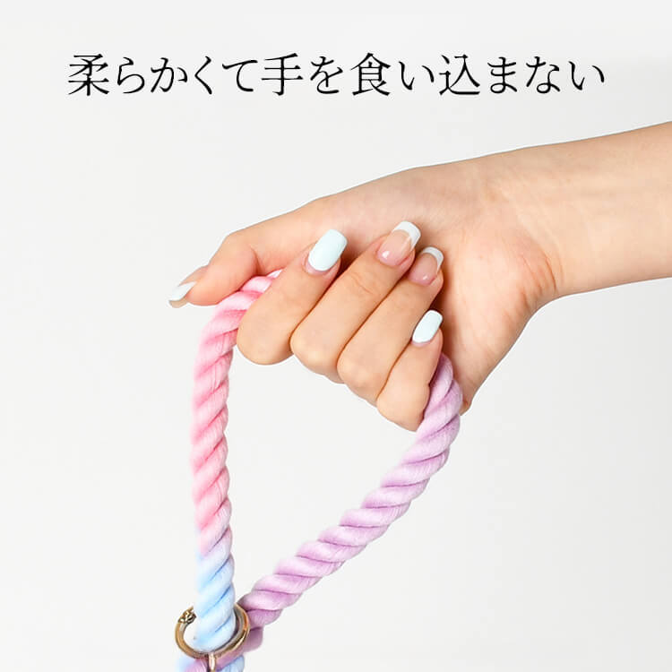 手編みトレーニングリード&P型首輪セット 引っ張り防止 犬用リード 耐衝撃高品質金具 360°回転スイベルリング 洗えるコットンリード 柔らか首に優しい 大型犬最適 軽量 ペット用お散歩グッズ 多色展開 簡単調節