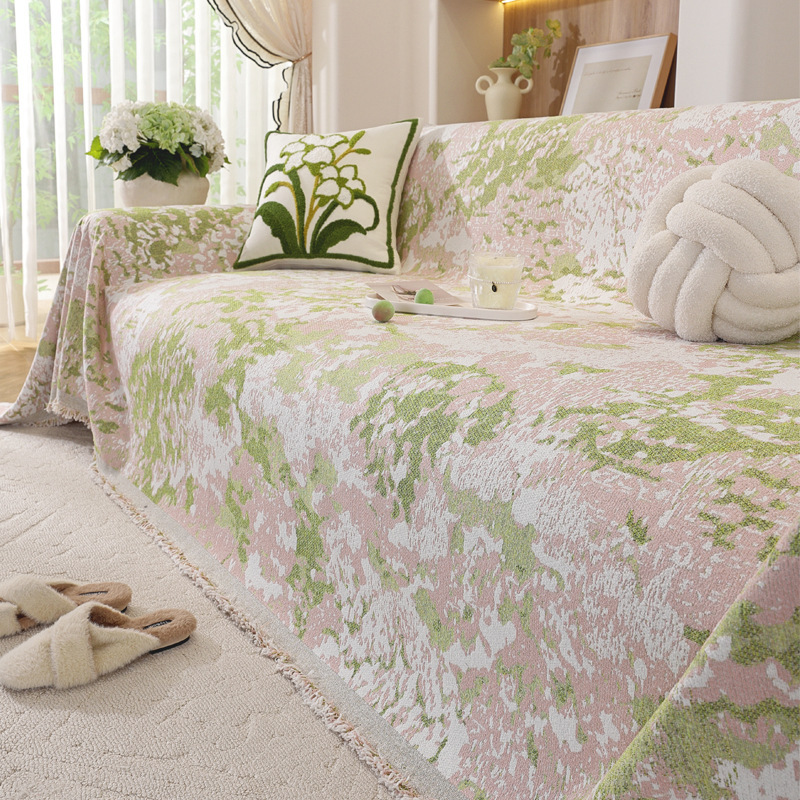 田園風ソファーカバー マルチカバー シェニール リバーシブル  ジャガード織り 両面使える おしゃれ 北欧 1~4人掛け 爪とぎ防止 伤防止 汚れ防止 犬猫対策 洗える 高密度 柔らかい 設置簡単 インテリア