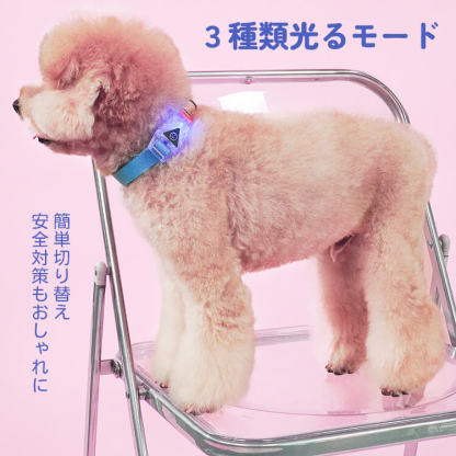 虹色LEDライト付きリード＆ハーネスセット 夜間安全 引張防止 ペット用お散歩グッズ カラフル3色ライト搭載 シャイニングスカイ ドリーミングサンセット 犬用ハーネス 小型犬 中型犬 安心お出かけ