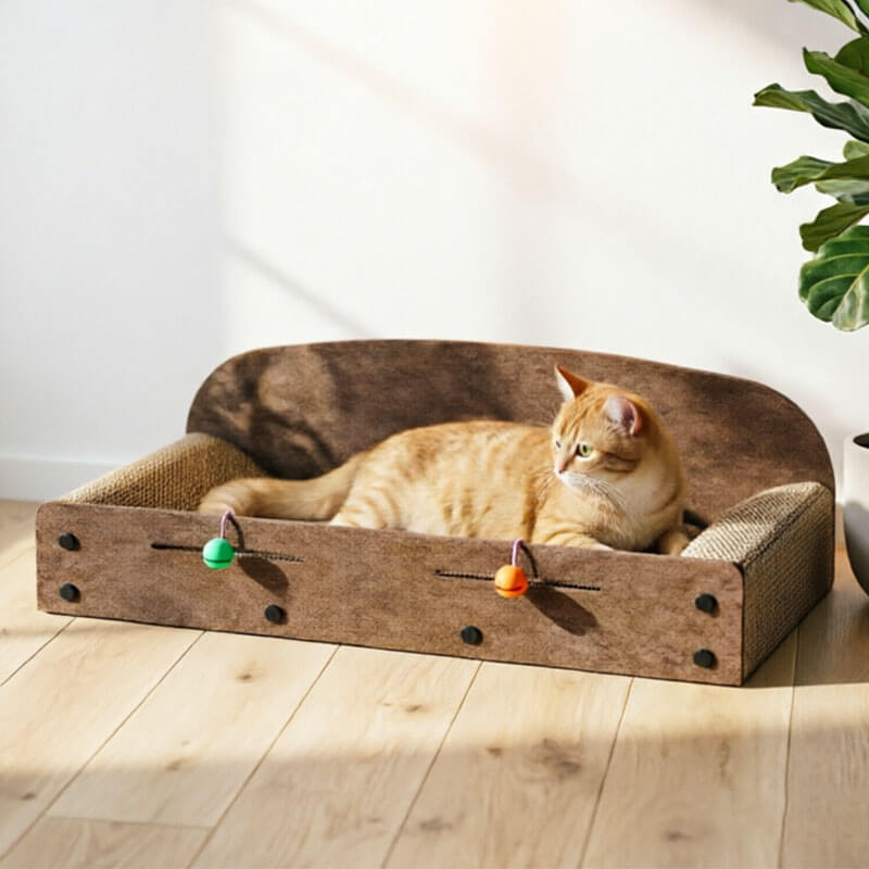 giipet-毛毡猫爪板躺椅