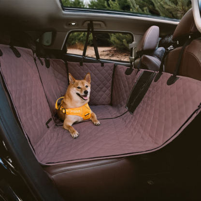 犬用ドライブシート 防水 後部座席 ペット用ハンモック 車載シートカバー 滑り止め ズレにくい 厚手 オックスフォード生地 耐久性抜群 抜け毛対策 傷防止 全車種対応 設置簡単 収納便利 多頭飼い