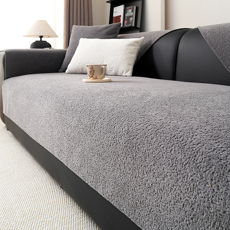 和風シンプル素材感のソファカバー シェニール織り ふわもち とろける肌触り 引っ掻き・爪とぎに強い 滑り止め付 ベビーケア級 高密度素材 三段階起毛 驚きの暖かさ 吸湿通気 オールシーズン対応 上質シンプル マルチカバー 6色12サイズ展開