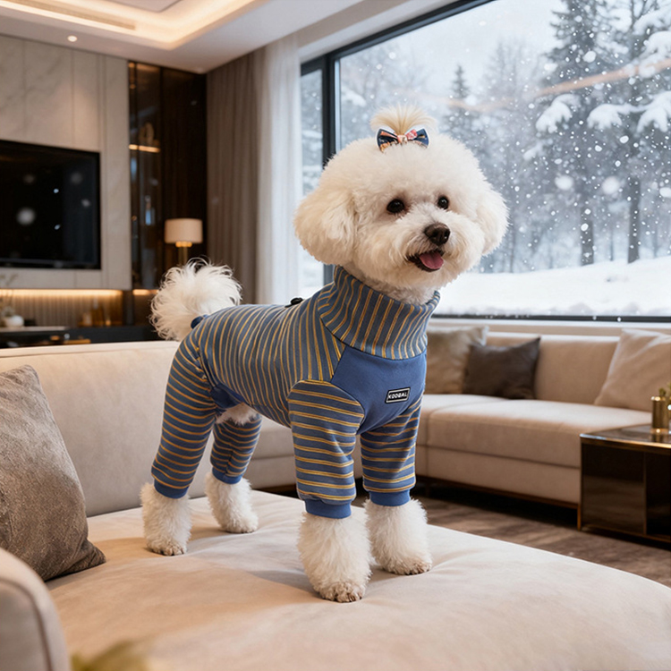 犬猫兼用蓄熱保温フルカバーパジャマ 秋冬用 しっかり暖かい 防寒着 寒さ対策 サイズ調整自在 伸縮素材 ぴったりフィット 調節可能 4本脚カバー ズレない 抜け毛防止 着脱簡単 ストレスフリー 7サイズ対応 小型犬 中型犬 大型犬 子犬-Giipet