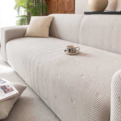 ハート柄ヘリンボーン ソファカバー 3人掛け ジャガード織り ソファスロー シェニール 厚手 爪とぎ防止 犬 猫 対策 傷防止 抜け毛防止 汚れ防止 柔らかい 滑り止め 肘あり 肘なし マルチカバー 北欧 おしゃれ 洗える