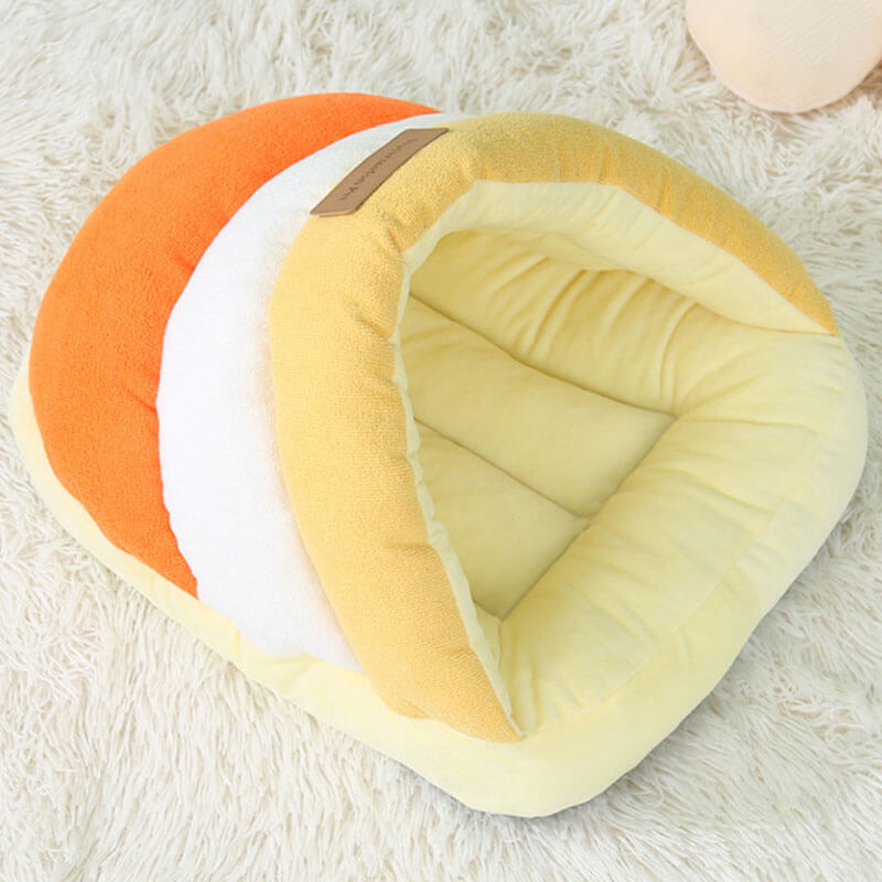 スリッパ型ペットベッド 冬用 猫 小型犬兼用 ふわもこ 防寒 三層構造 タオル生地 高反発PP綿 へたりにくい 肌触り抜群 包み込まれるような柔らかさ 滑り止め 手洗いOK 可愛い スリッパハウス 安心感 耐久性 耐摩耗 キズ防止-Giipet