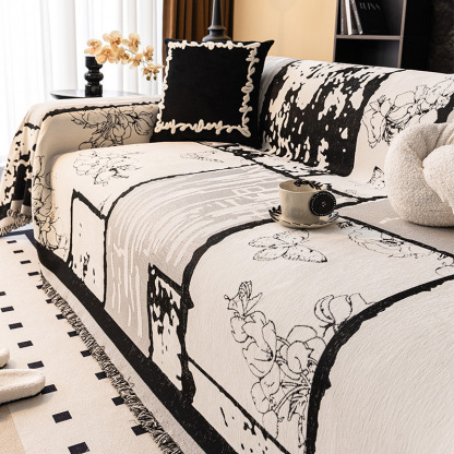 ヴィンテージ厚手ソファカバー マルチカバー シェニール  洗える 犬猫対策 防汚 静電気防止 毛がつきにくい ズレにくい 全面保護 ホルムアルデヒド未検出 上品 高見え とろけるような肌触り オールシーズン対応-Giipet