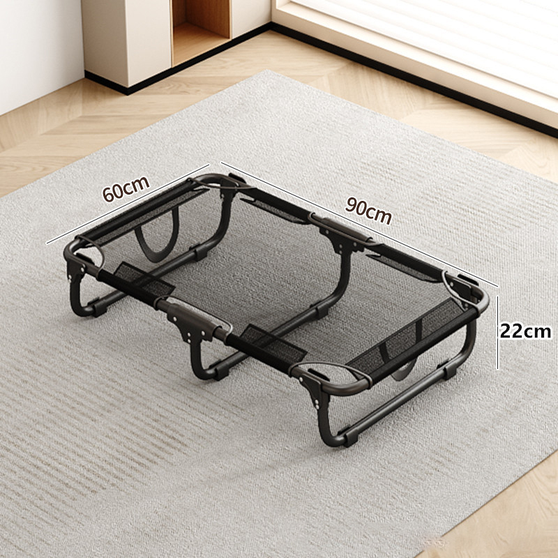 脚付きペットベッド  組み立て不要  コット メッシュ 犬 猫 完成品 高床式 通気性抜群 蒸れない 涼しい 夏用 湿気対策 地面離れ 洗える 頑丈 室内 屋外 アウトドア キャンプ オールシーズン 小 中型犬