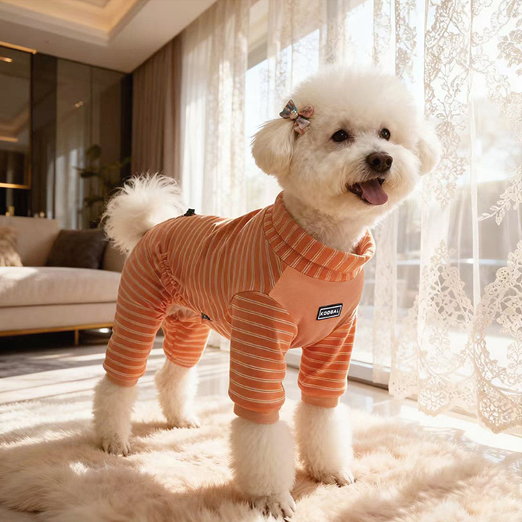 犬猫兼用蓄熱保温フルカバーパジャマ 秋冬用 しっかり暖かい 防寒着 寒さ対策 サイズ調整自在 伸縮素材 ぴったりフィット 調節可能 4本脚カバー ズレない 抜け毛防止 着脱簡単 ストレスフリー 7サイズ対応 小型犬 中型犬 大型犬 子犬-Giipet