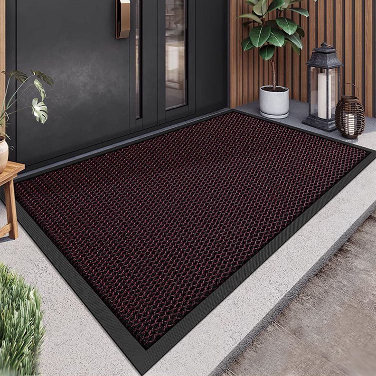高機能泥落とし玄関マット 滑り止め 防塵防水 汚れ隠し除塵マット 厚手弾力ハニカム構造 簡単お手入れ 泥砂除去 抗菌防カビ 室内外兼用 快適足元 天然ゴム密着-Giipet