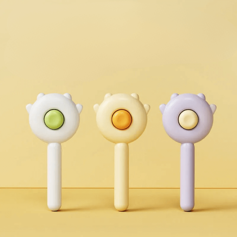 Giipet-ペット抜け毛取りブラシ　ワンボタン　マッサージ　水洗い　ペットに優し
