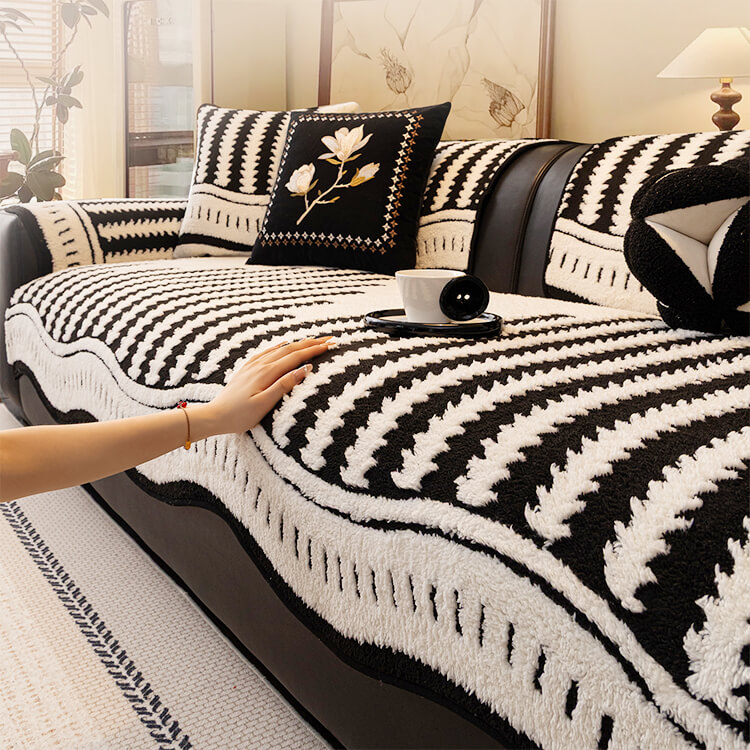 ソフトフランネルソファカバー 犬 猫 爪とぎ防止 抜け毛対策 汚れ防止 高密度ジャガードボア もこもこ ふわふわ とろける肌触り 厚手 秋冬 暖かい 保温 防寒 洗える 洗濯機OK 丸洗い 滑り止め ズレない 簡単設置 子供も安心 傷防止 北欧 おしゃれ 多サイズ-Giipet