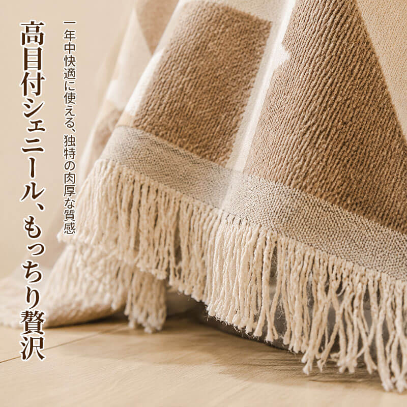 波紋柄高目付ソファーカバー マルチカバー ジャカード シェニール 1~3