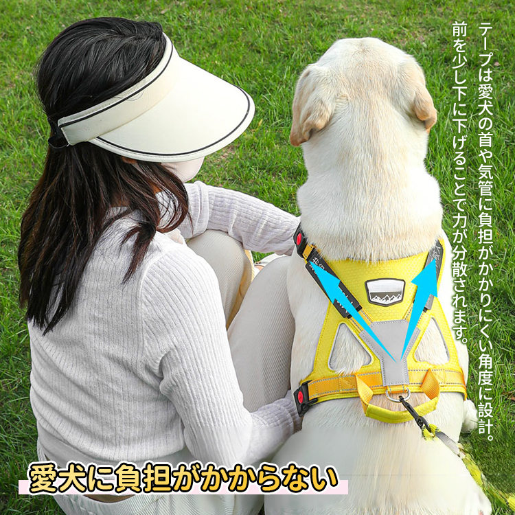 犬用飛び出し防止超軽量サドルハーネス