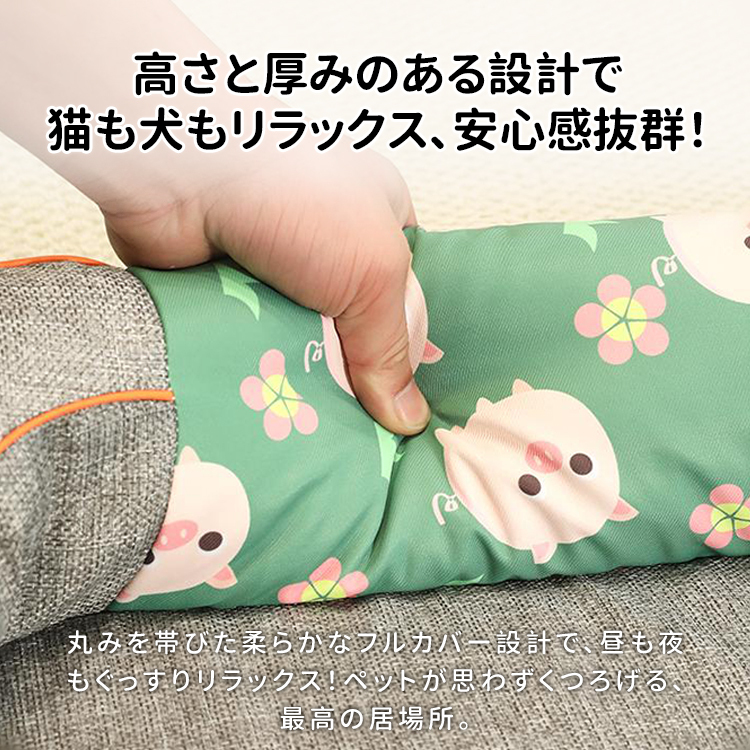 giipet-ボックス形状の高反発綿麻製ペット四季用ベッド