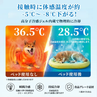 ペット用冷却マット 瞬間冷感 -8℃ 涼しい ジェルパッド ひんやり クッション 夏用 暑さ対策 熱中症対策 冷却シート グラデーションカラー おしゃれ 犬用 猫用 小型犬 中型犬 お散歩後 リラックス 洗える