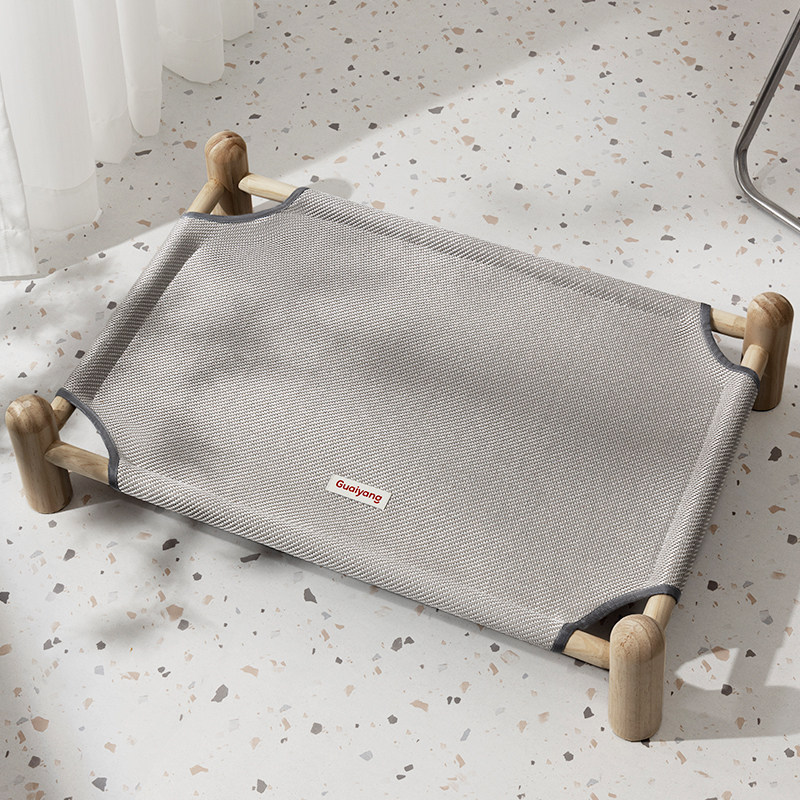 木製ロータイプペットベッド  小型犬 猫 四季通用 ローステップ 入りやすい 犬用ベッド 丈夫 引き裂きに強い 編み込み ダブル生地 防湿 通気性抜群 湿気対策 介護 骨関節ケア おしゃれ ペット用品
