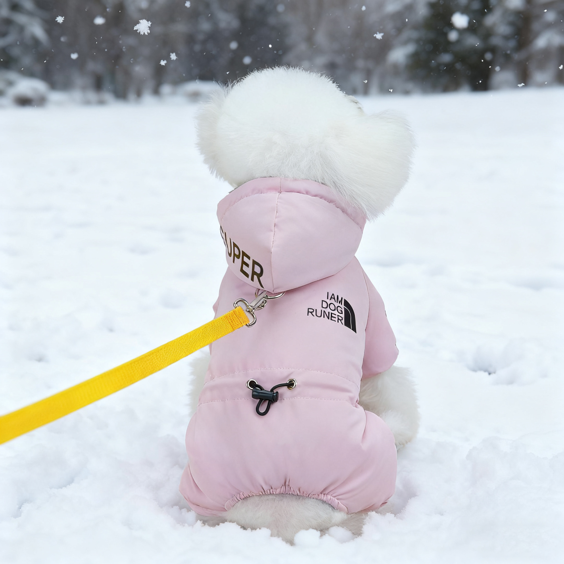 犬用防寒防水ジャケット 秋冬用 極寒対応 ドッグウェア コート アウター 1枚4役 高機能 反射材 リード付き ふわふわ裏起毛 防風 防雪 完全防水 ウォータープルーフ 保温 汚れ防止 泥はね防止 寒さ対策 お散歩 フード付き 小型犬 中型犬 大型犬 S～2XL-Giipet