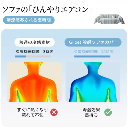 GIIPET-夏用アイスシルク冷感ソファカバー