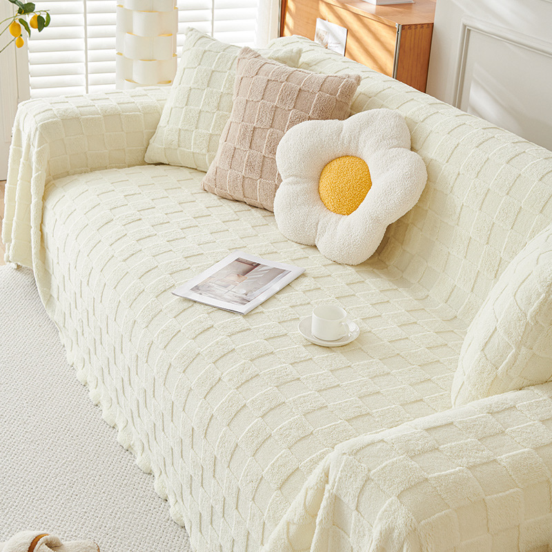 無地厚手ふんわりソファカバー
