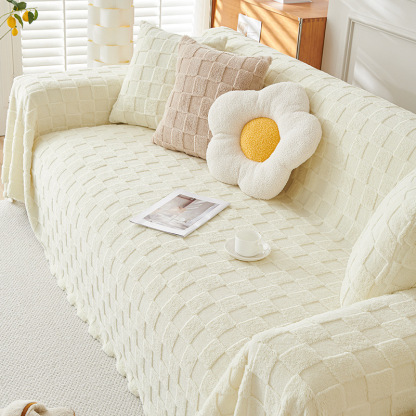 無地厚手ふんわりソファカバー