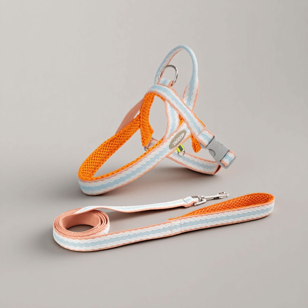 Giipet-ペットハーネス　リードかわいい　引っ張り防止　抜けにくい　脱着便利