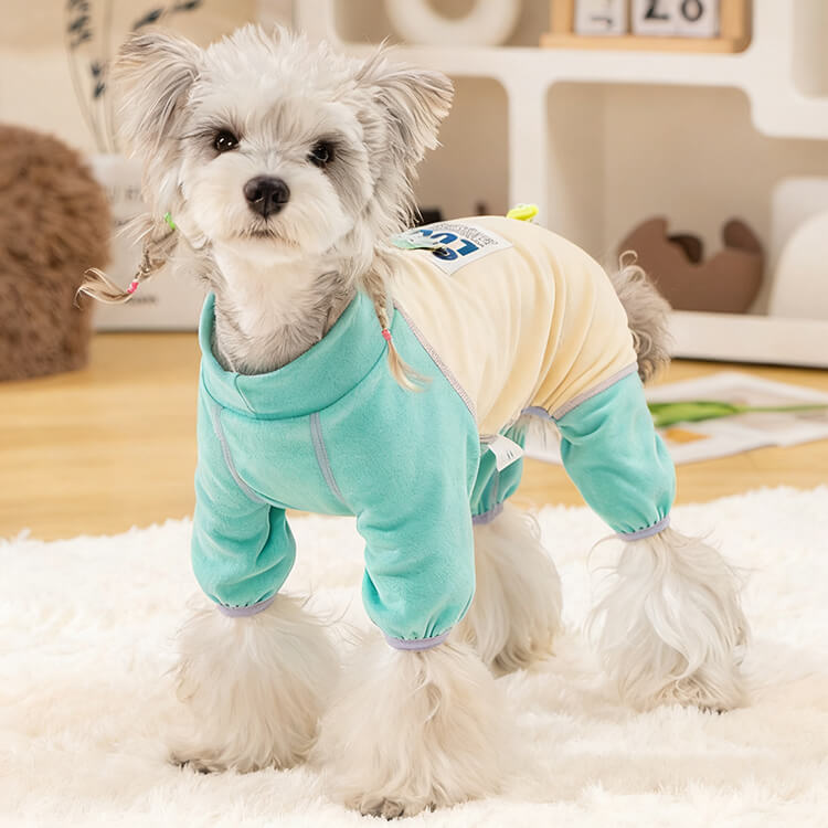 犬用四脚フルカバー発熱ペットウェア デアロン起毛素材使用 ウール約2倍の暖かさ 蓄熱保温・温度ロック 伸縮性抜群でストレスフリー 抗菌防ダニ 静電気抑制 ムレない通気性 犬服 コート 小型犬 中型犬 大型犬 寒さ対策-Giipet