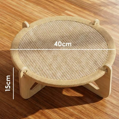 剣麻二層通気 円台ペットベッド