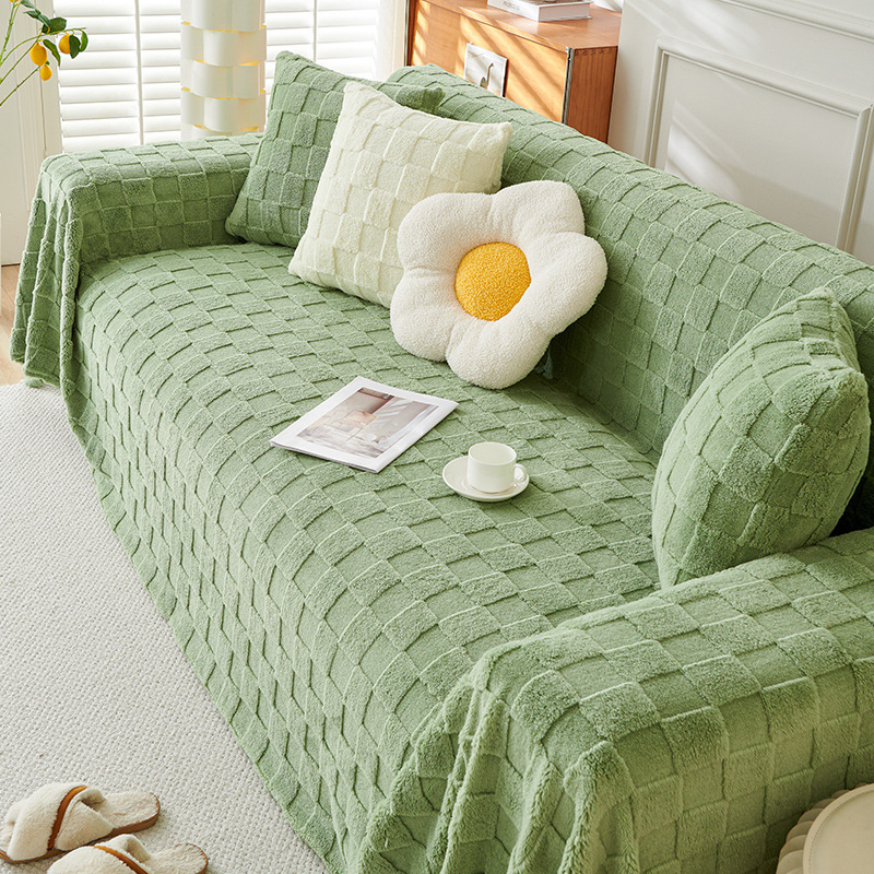 無地厚手ふんわりソファカバー