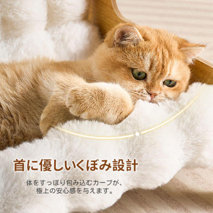 もちふわ猫用ソファベッド 高密度ラビットタッチ 木製フレーム L/XL/XXL 蓄熱保温 暖かい 冬用 もちもち ふわふわ 雲の上のような寝心地 脚付き 湿気・ハウスダスト対策 頑丈 角丸加工 安定感抜群 丸洗いOK 色褪せしない お手入れ簡単 子猫 シニア ぽっちゃり猫使える クッション-Giipet
