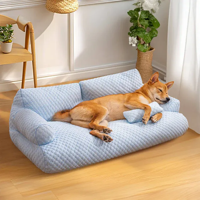 giipet-ペットベッド　ソファ　犬　猫　接触冷感　ひんやり　熱中症対策　体圧分散　お手入れ楽々　超耐荷重　かわいい