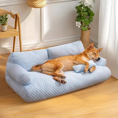 giipet-ペットベッド　ソファ　犬　猫　接触冷感　ひんやり　熱中症対策　体圧分散　お手入れ楽々　超耐荷重　かわいい