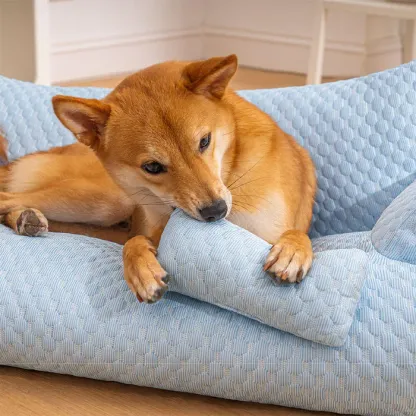 giipet-ペットベッド　ソファ　犬　猫　接触冷感　ひんやり　熱中症対策　体圧分散　お手入れ楽々　超耐荷重　かわいい
