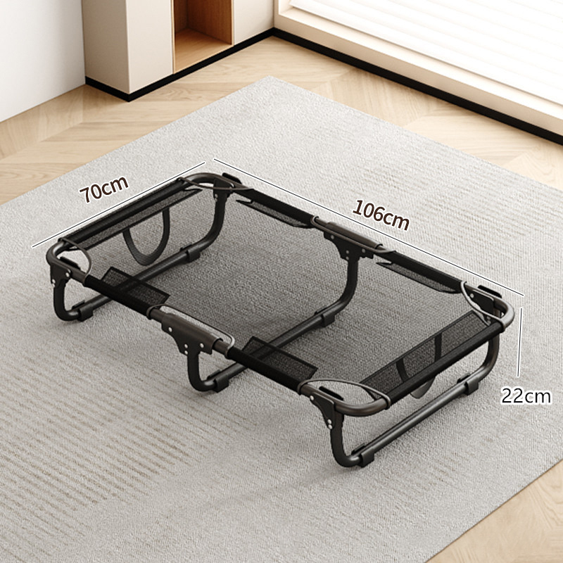 脚付きペットベッド  組み立て不要  コット メッシュ 犬 猫 完成品 高床式 通気性抜群 蒸れない 涼しい 夏用 湿気対策 地面離れ 洗える 頑丈 室内 屋外 アウトドア キャンプ オールシーズン 小 中型犬